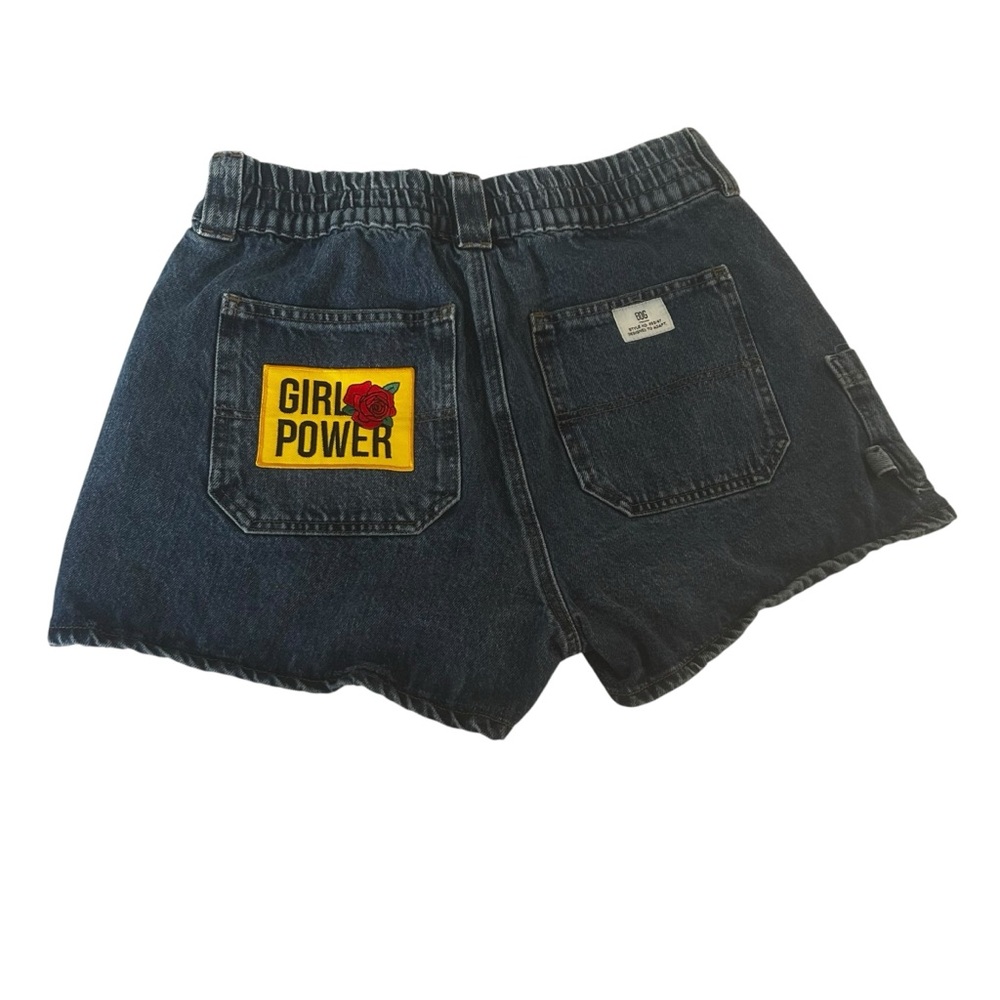 BDG Cargo Skate Denim Shorts women’s size large  grunge 90s blue retro skater